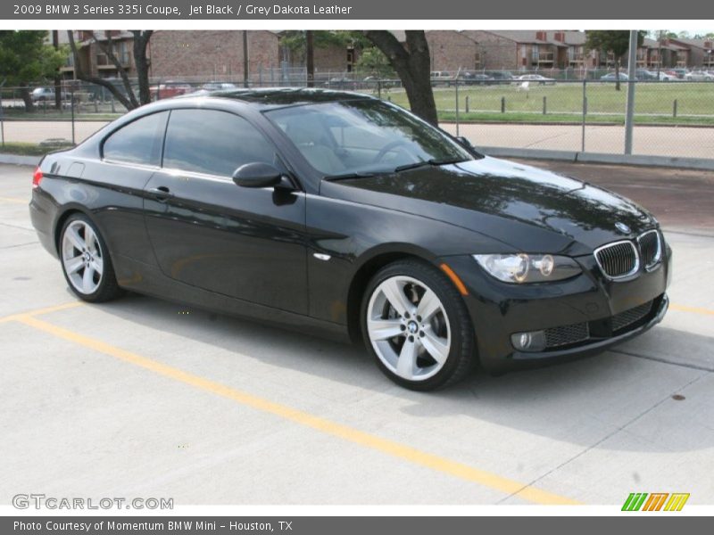 Jet Black / Grey Dakota Leather 2009 BMW 3 Series 335i Coupe