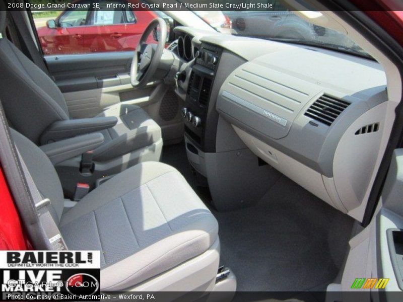 Inferno Red Crystal Pearl / Medium Slate Gray/Light Shale 2008 Dodge Grand Caravan SE
