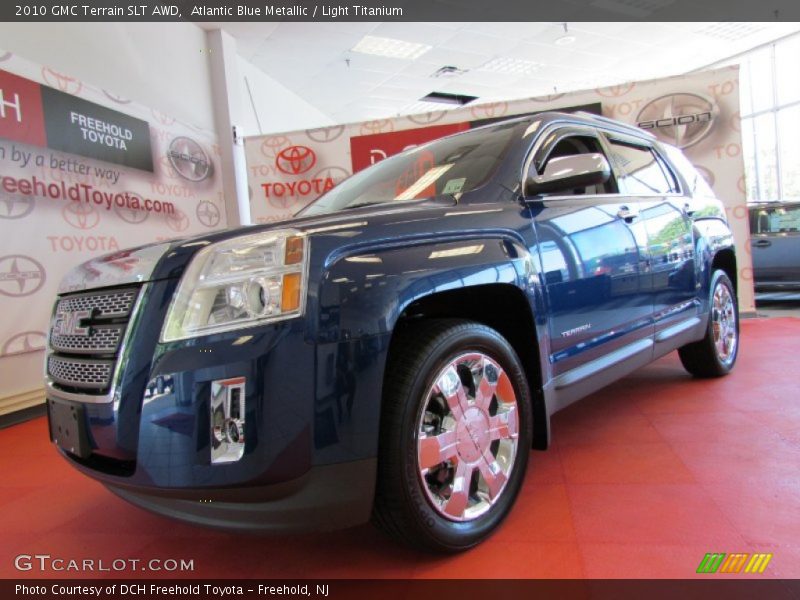 Atlantic Blue Metallic / Light Titanium 2010 GMC Terrain SLT AWD