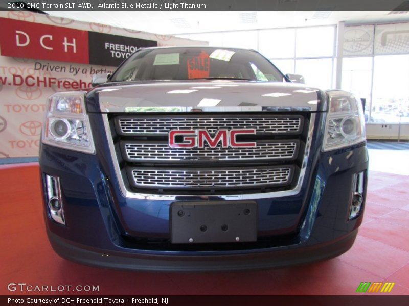 Atlantic Blue Metallic / Light Titanium 2010 GMC Terrain SLT AWD