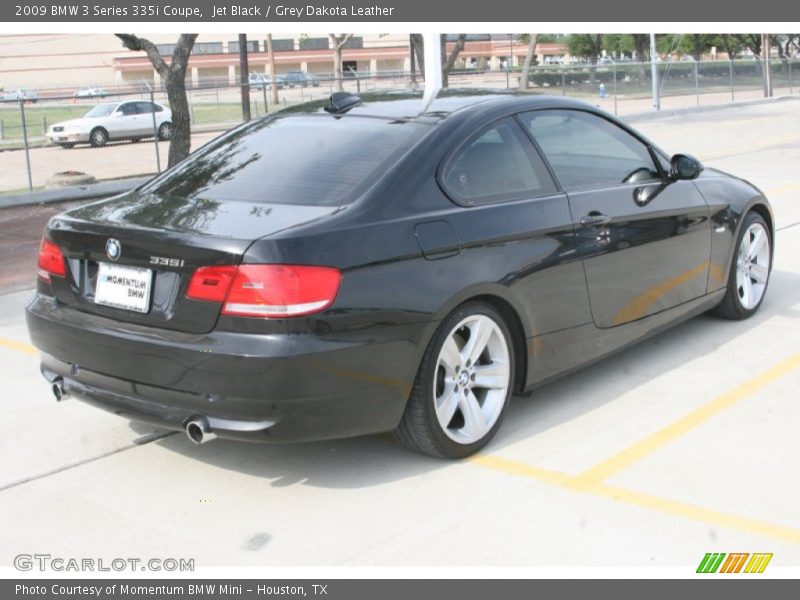Jet Black / Grey Dakota Leather 2009 BMW 3 Series 335i Coupe