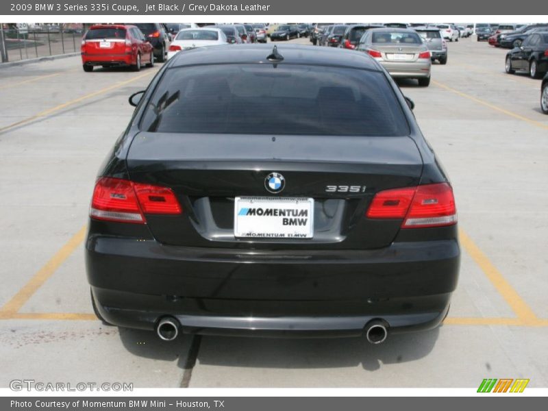 Jet Black / Grey Dakota Leather 2009 BMW 3 Series 335i Coupe