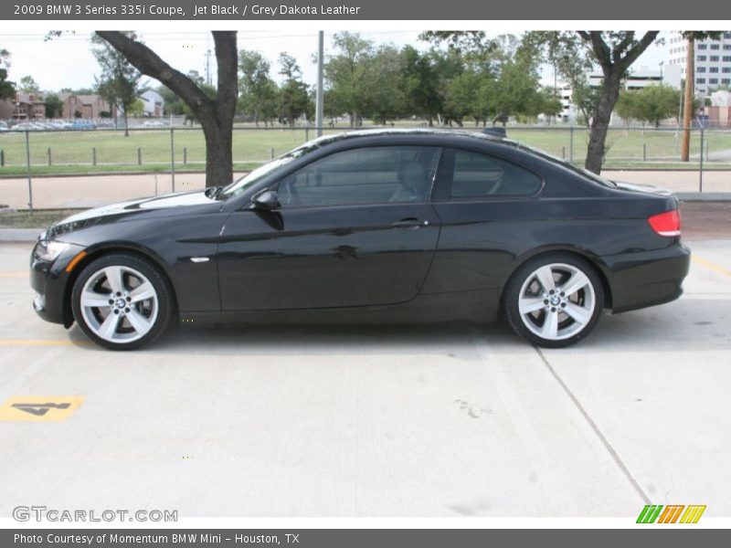 Jet Black / Grey Dakota Leather 2009 BMW 3 Series 335i Coupe