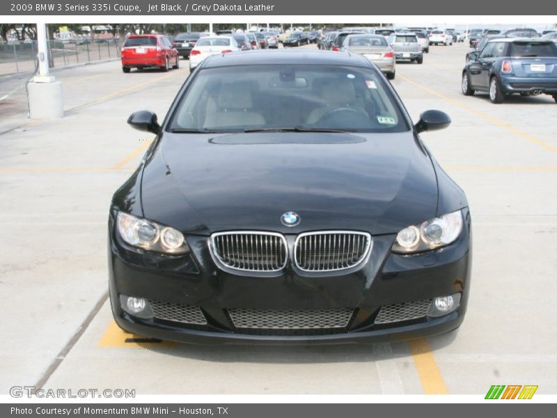 Jet Black / Grey Dakota Leather 2009 BMW 3 Series 335i Coupe
