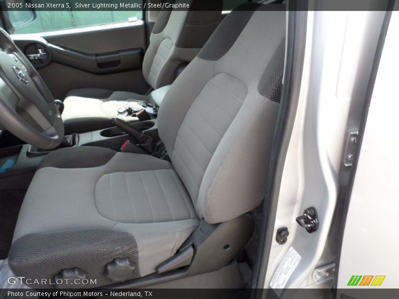 Silver Lightning Metallic / Steel/Graphite 2005 Nissan Xterra S