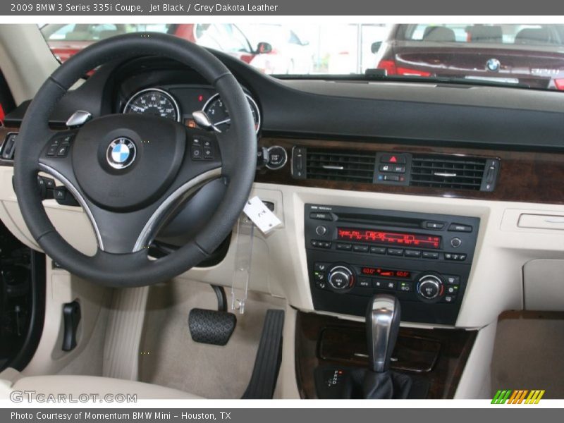 Jet Black / Grey Dakota Leather 2009 BMW 3 Series 335i Coupe