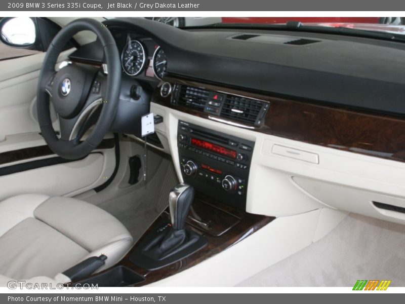 Jet Black / Grey Dakota Leather 2009 BMW 3 Series 335i Coupe
