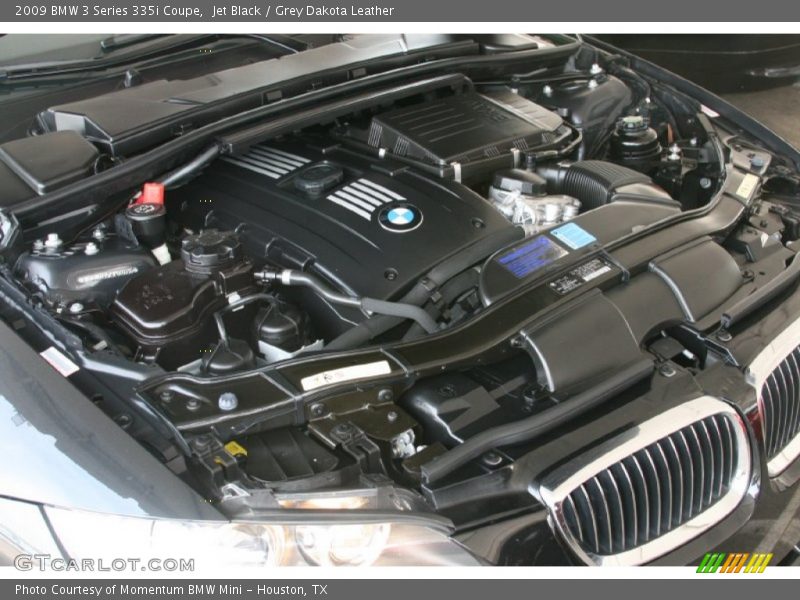 Jet Black / Grey Dakota Leather 2009 BMW 3 Series 335i Coupe