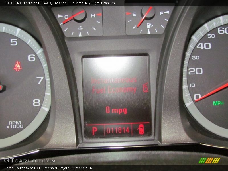 Atlantic Blue Metallic / Light Titanium 2010 GMC Terrain SLT AWD