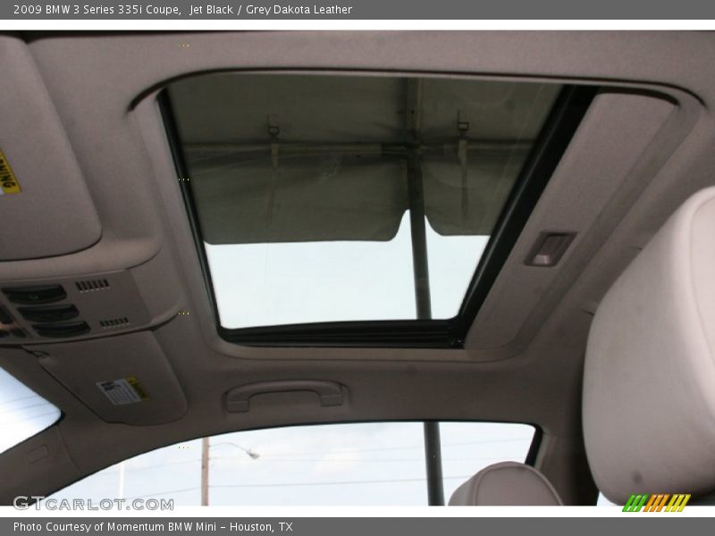 Jet Black / Grey Dakota Leather 2009 BMW 3 Series 335i Coupe