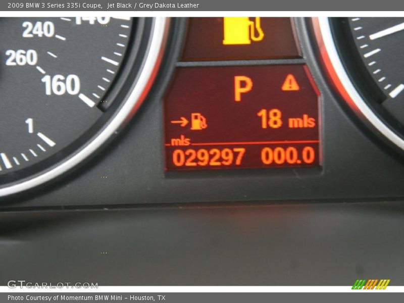 Jet Black / Grey Dakota Leather 2009 BMW 3 Series 335i Coupe