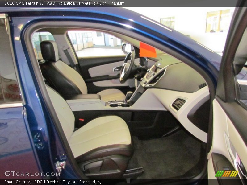 Atlantic Blue Metallic / Light Titanium 2010 GMC Terrain SLT AWD