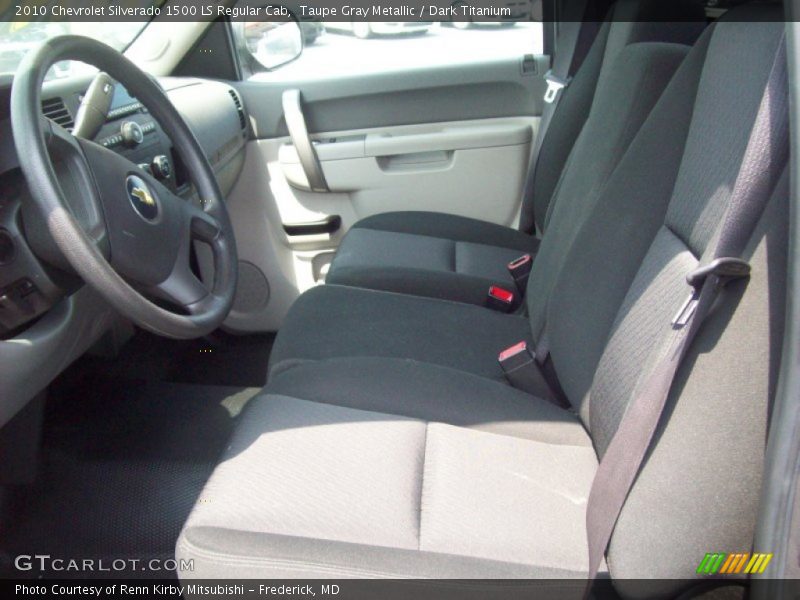 Taupe Gray Metallic / Dark Titanium 2010 Chevrolet Silverado 1500 LS Regular Cab