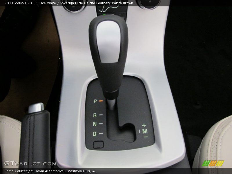 Ice White / Soverign Hide Calcite Leather/Umbra Brown 2011 Volvo C70 T5