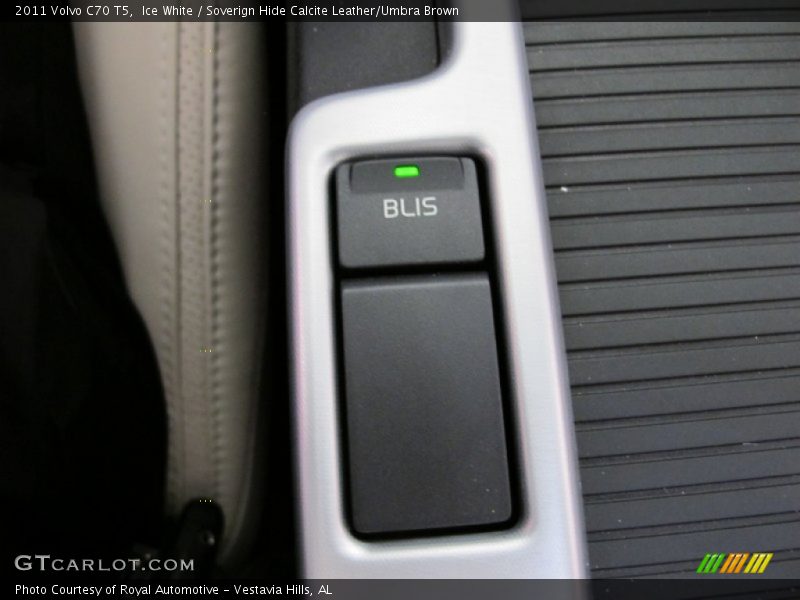 Ice White / Soverign Hide Calcite Leather/Umbra Brown 2011 Volvo C70 T5