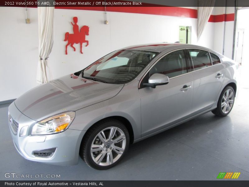 Electric Silver Metallic / Off Black/Anthracite Black 2012 Volvo S60 T6 AWD