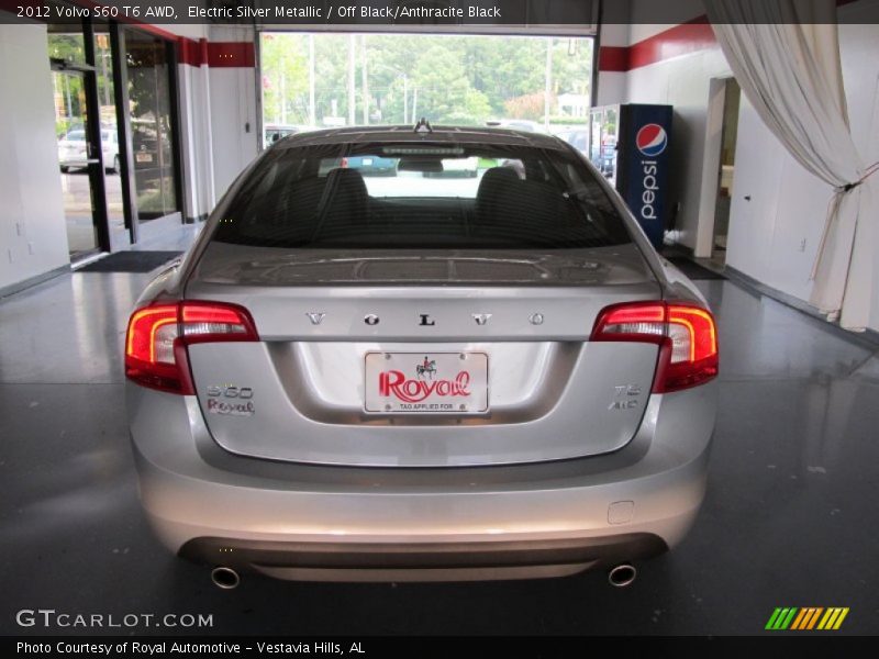 Electric Silver Metallic / Off Black/Anthracite Black 2012 Volvo S60 T6 AWD