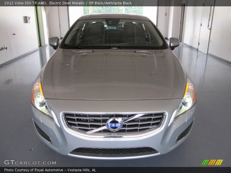 Electric Silver Metallic / Off Black/Anthracite Black 2012 Volvo S60 T6 AWD