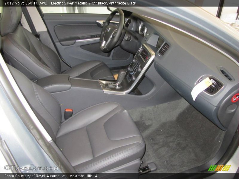  2012 S60 T6 AWD Off Black/Anthracite Black Interior