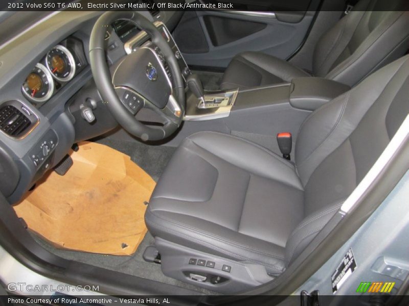  2012 S60 T6 AWD Off Black/Anthracite Black Interior