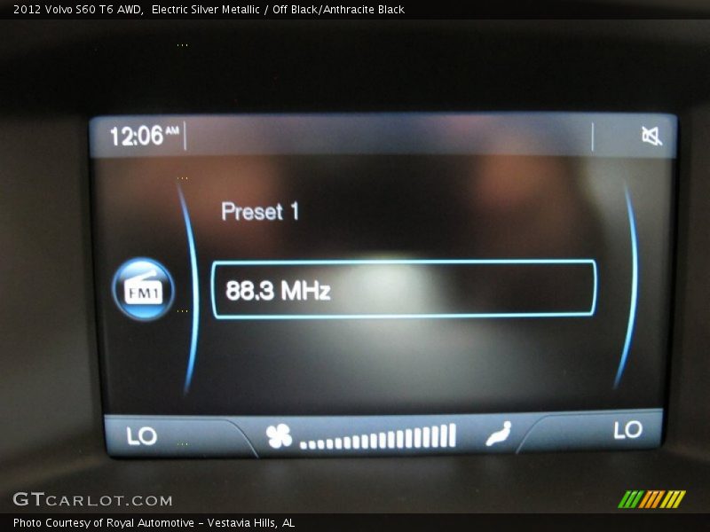 Electric Silver Metallic / Off Black/Anthracite Black 2012 Volvo S60 T6 AWD