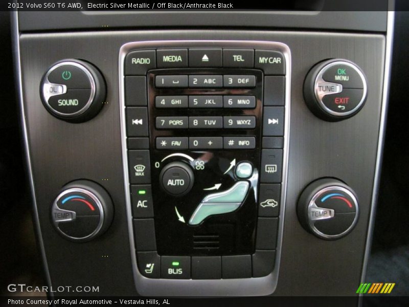 Controls of 2012 S60 T6 AWD