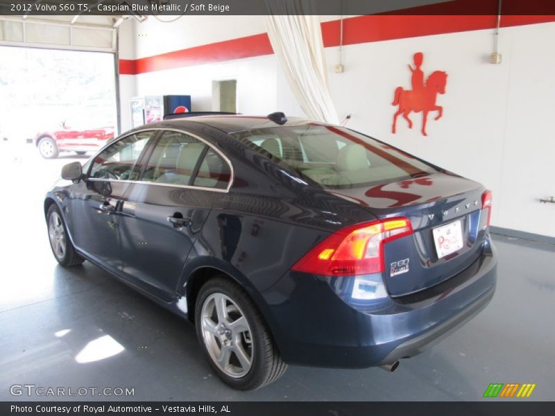 Caspian Blue Metallic / Soft Beige 2012 Volvo S60 T5