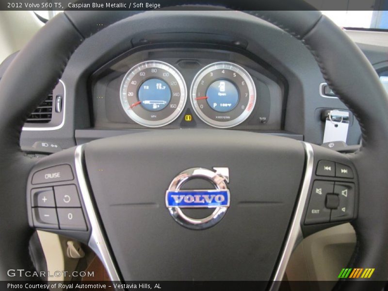 Caspian Blue Metallic / Soft Beige 2012 Volvo S60 T5