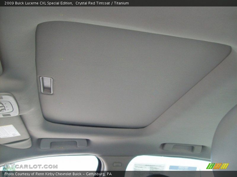 Sunroof of 2009 Lucerne CXL Special Edition