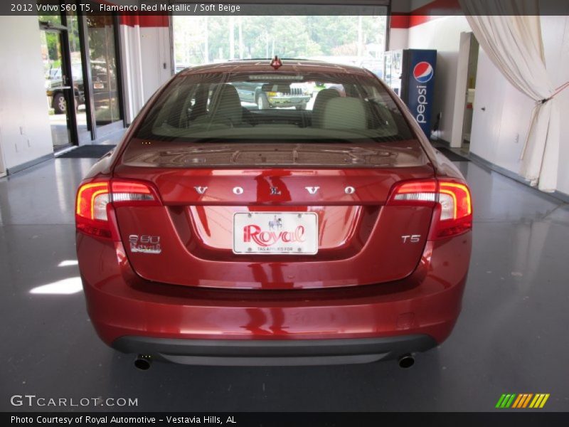 Flamenco Red Metallic / Soft Beige 2012 Volvo S60 T5