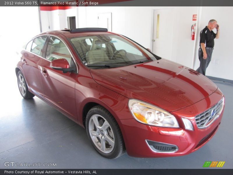 Flamenco Red Metallic / Soft Beige 2012 Volvo S60 T5