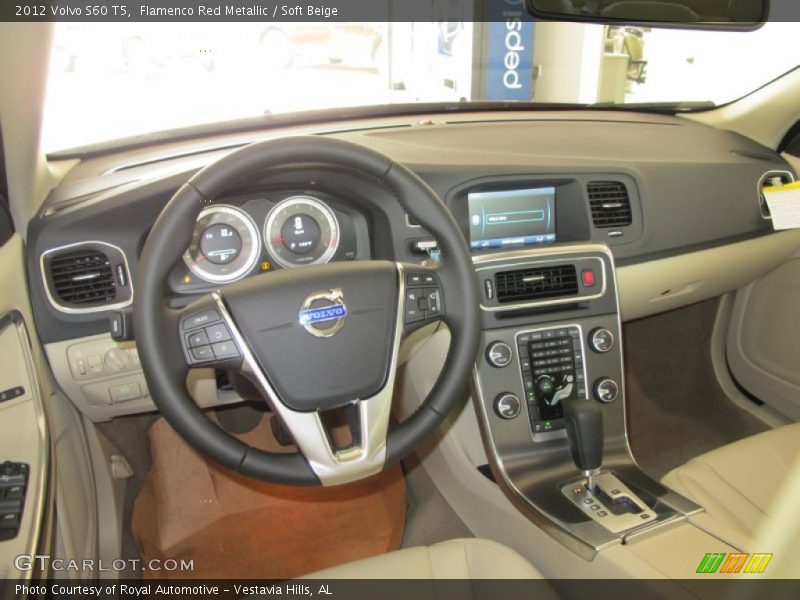 Flamenco Red Metallic / Soft Beige 2012 Volvo S60 T5