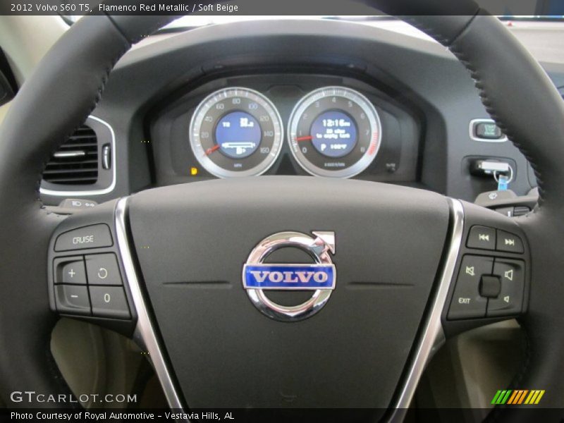 Flamenco Red Metallic / Soft Beige 2012 Volvo S60 T5