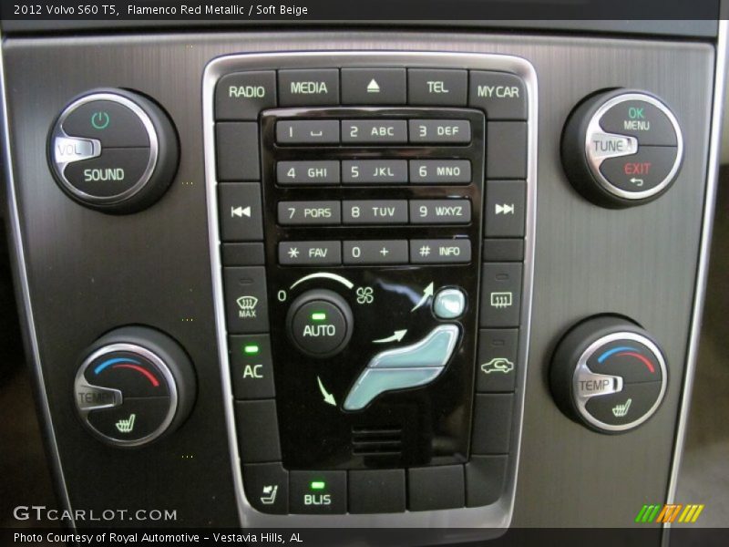 Flamenco Red Metallic / Soft Beige 2012 Volvo S60 T5