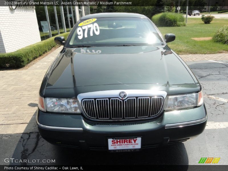 Aspen Green Metallic / Medium Parchment 2002 Mercury Grand Marquis LS