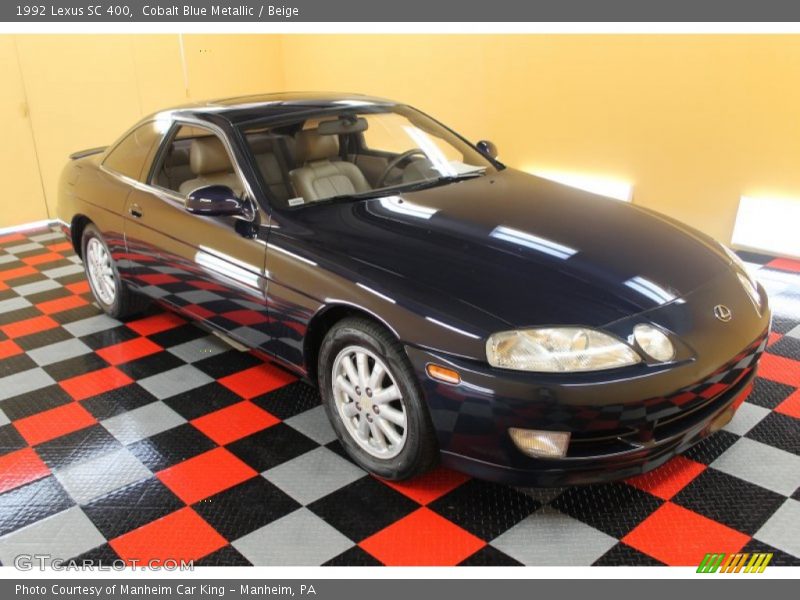 Cobalt Blue Metallic / Beige 1992 Lexus SC 400