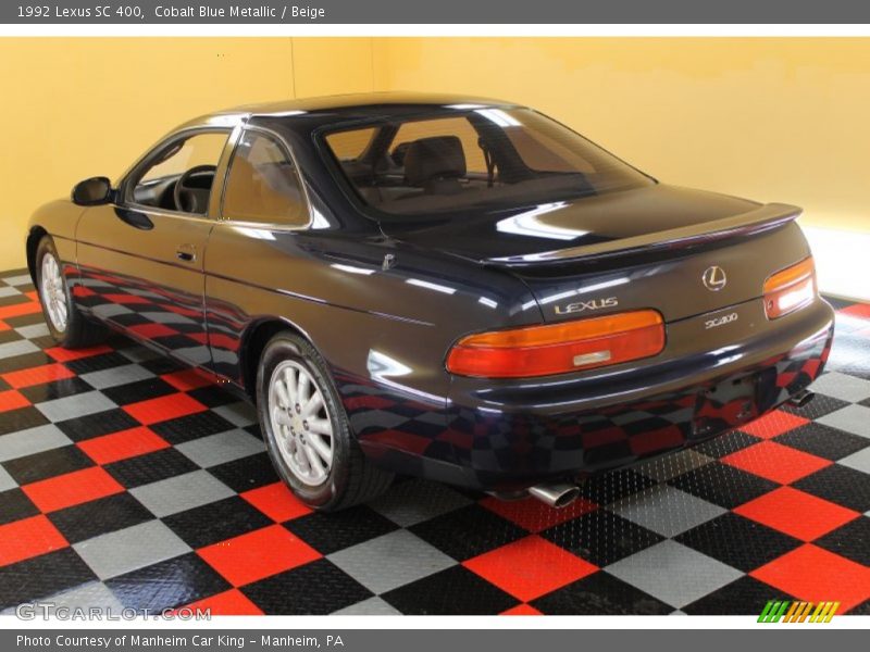 Cobalt Blue Metallic / Beige 1992 Lexus SC 400