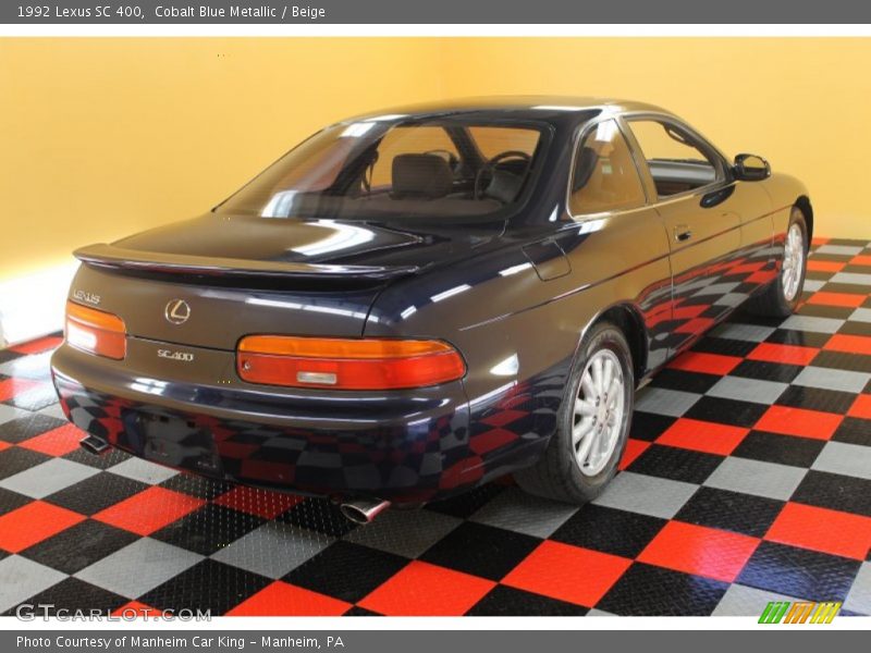 Cobalt Blue Metallic / Beige 1992 Lexus SC 400