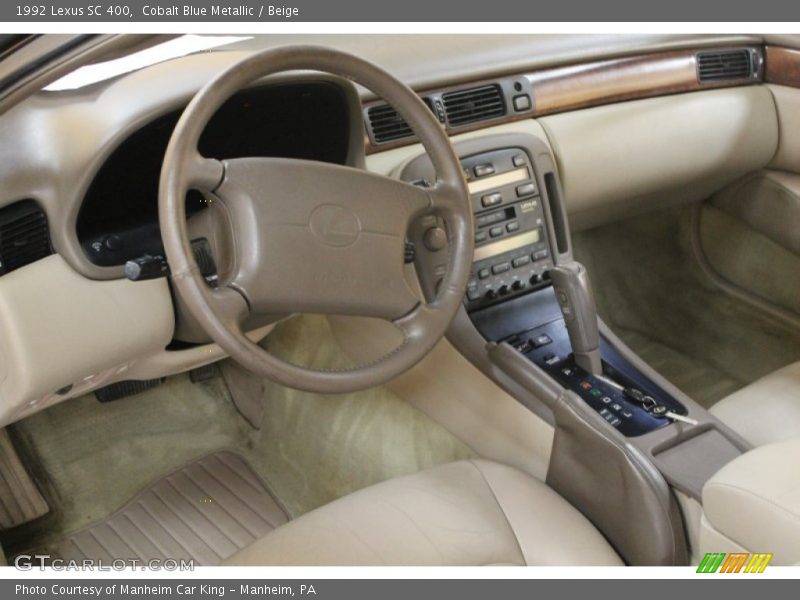 Cobalt Blue Metallic / Beige 1992 Lexus SC 400