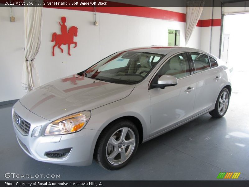 Silver Metallic / Soft Beige/Off Black 2012 Volvo S60 T5