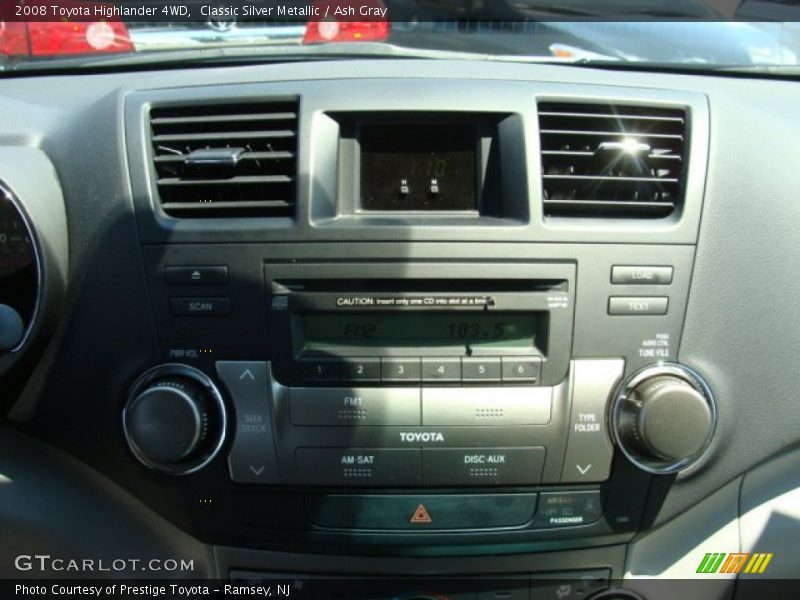 Classic Silver Metallic / Ash Gray 2008 Toyota Highlander 4WD