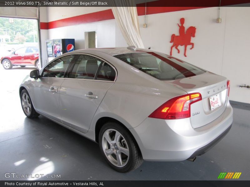 Silver Metallic / Soft Beige/Off Black 2012 Volvo S60 T5