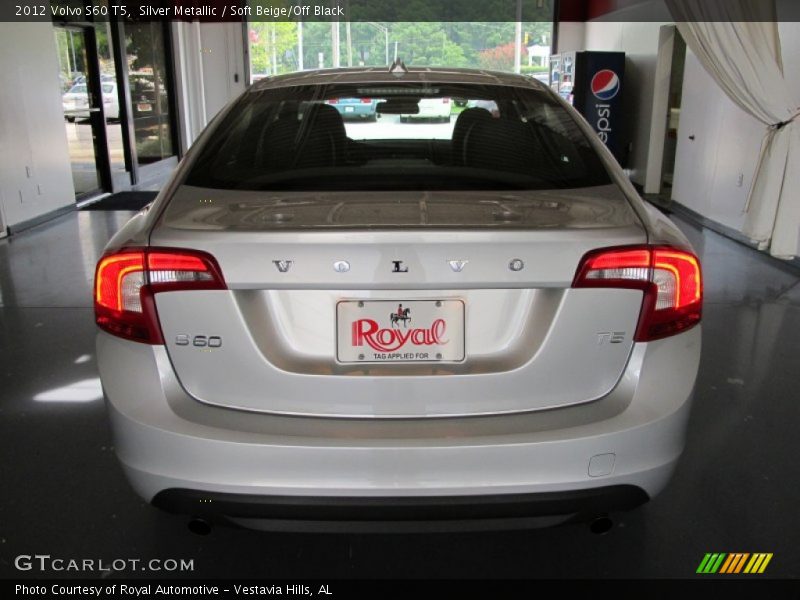 Silver Metallic / Soft Beige/Off Black 2012 Volvo S60 T5
