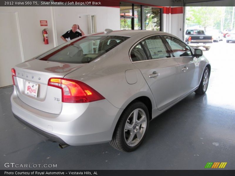 Silver Metallic / Soft Beige/Off Black 2012 Volvo S60 T5