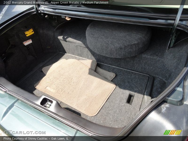 Aspen Green Metallic / Medium Parchment 2002 Mercury Grand Marquis LS
