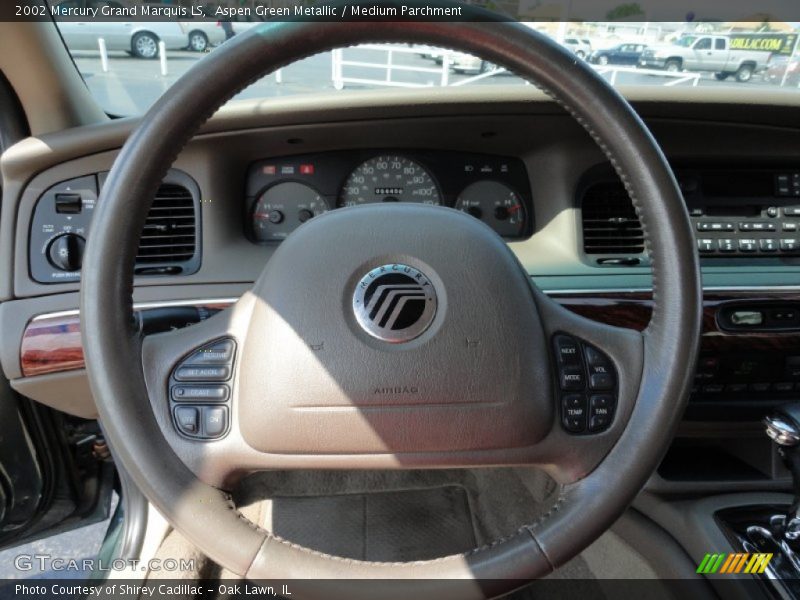 Aspen Green Metallic / Medium Parchment 2002 Mercury Grand Marquis LS