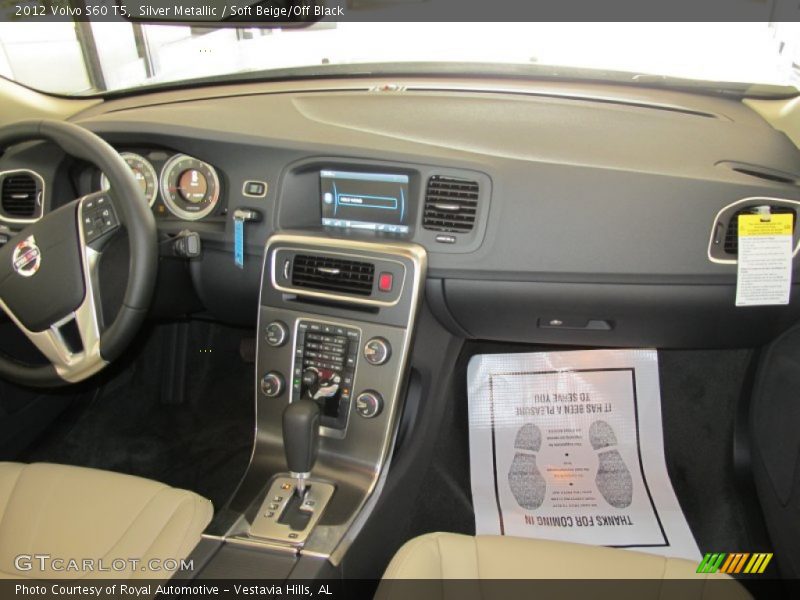 Silver Metallic / Soft Beige/Off Black 2012 Volvo S60 T5