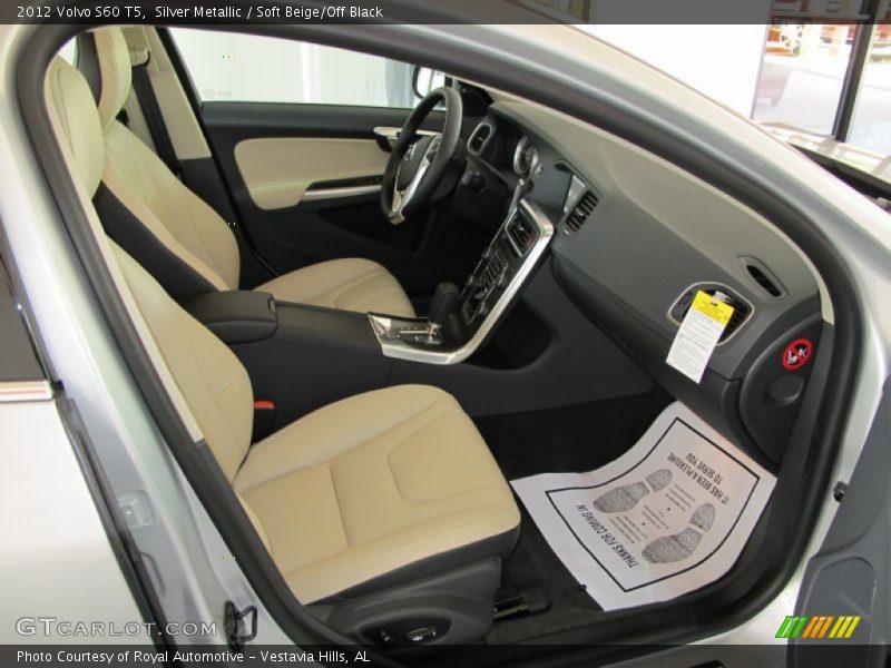 Silver Metallic / Soft Beige/Off Black 2012 Volvo S60 T5
