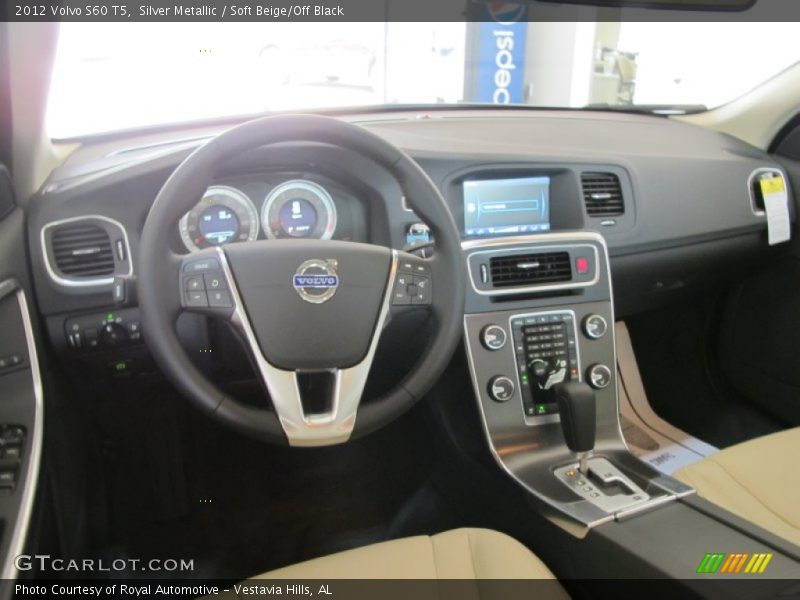 Silver Metallic / Soft Beige/Off Black 2012 Volvo S60 T5