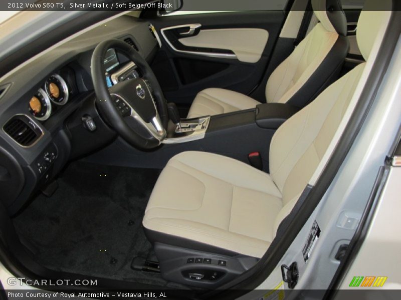 Silver Metallic / Soft Beige/Off Black 2012 Volvo S60 T5